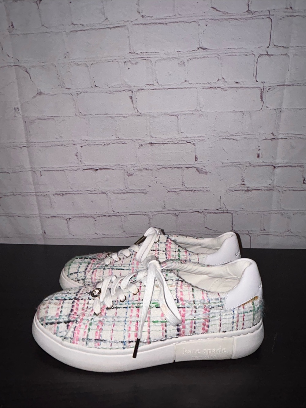 Kate Spade Lift Plaid Tweed
Sneakers women’s size 10B